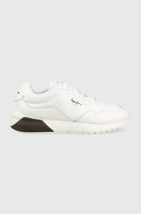 Δερμάτινα αθλητικά παπούτσια Pepe Jeans No22 22 Bass M , χρώμα: άσπρο