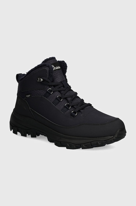 Jack Wolfskin pantofi Everquest Texapore Mid barbati, culoarea negru, izolat, 4053611