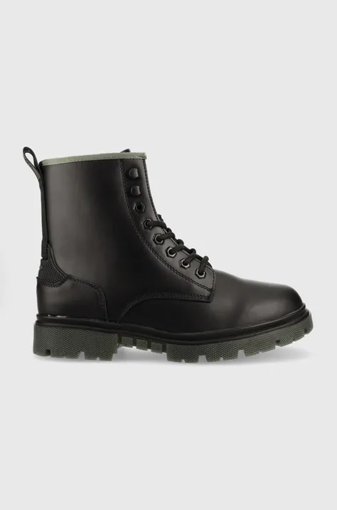 Шкіряні черевики Wrangler Madison Boot чоловічі колір чорний