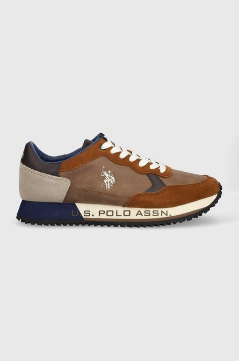 Δερμάτινα αθλητικά παπούτσια U.S. Polo Assn.