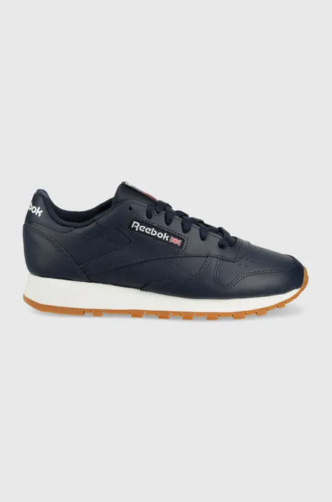 Reebok Classic leather sneakers navy blue color