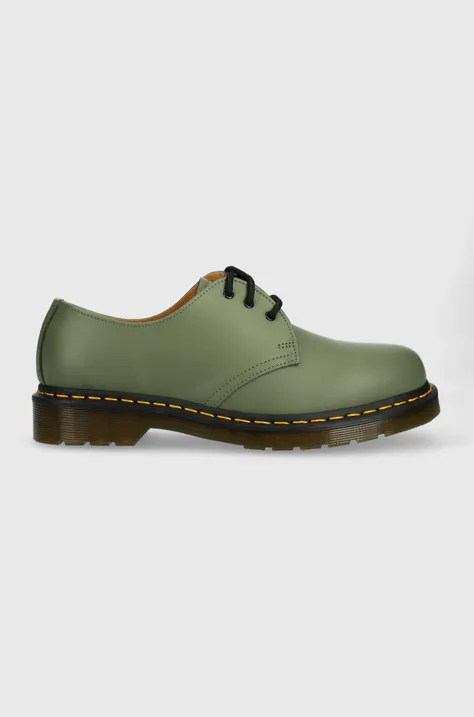 Δερμάτινα κλειστά παπούτσια Dr. Martens 1461 χρώμα: πράσινο
