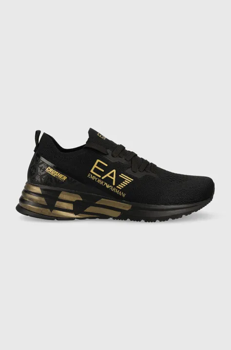 Sneakers boty EA7 Emporio Armani Crusher Distance černá barva