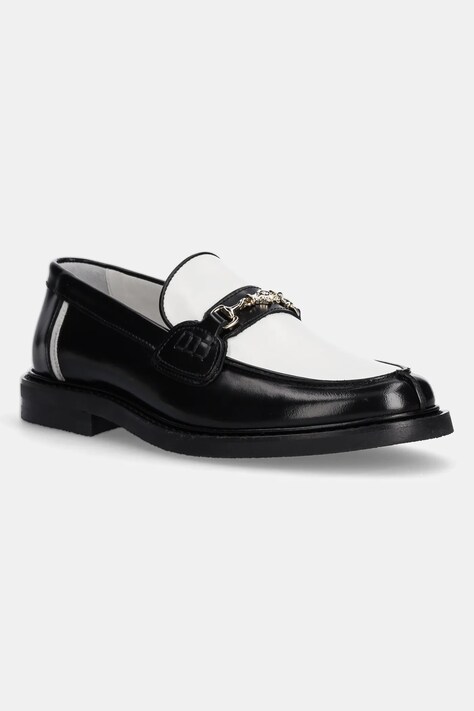 Filling Pieces mocasini de piele Loafer Polido culoarea negru, cu toc plat