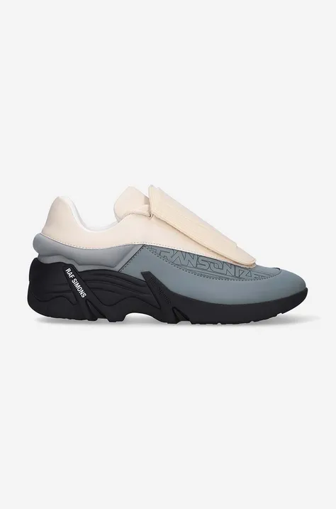 Raf Simons leather ankle boots Solaris High gray color