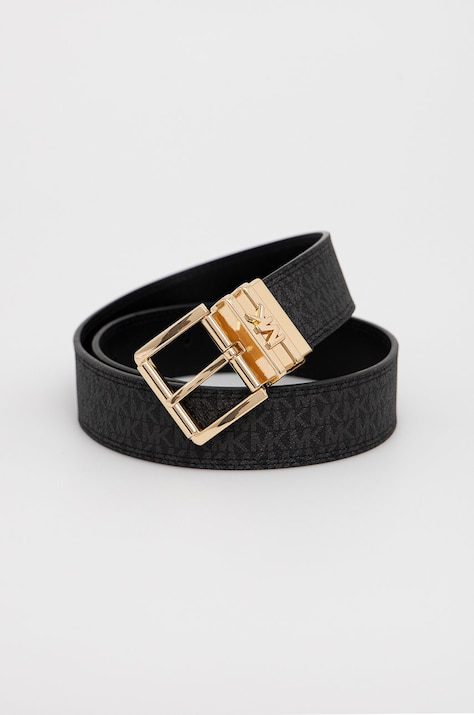 Кожен колан с две лица MICHAEL Michael Kors дамски в черно