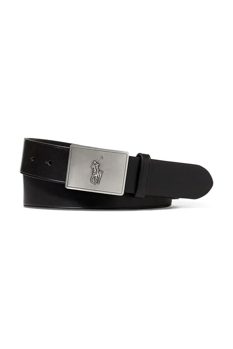 Кожен колан Polo Ralph Lauren мъжки в черно 405691693005