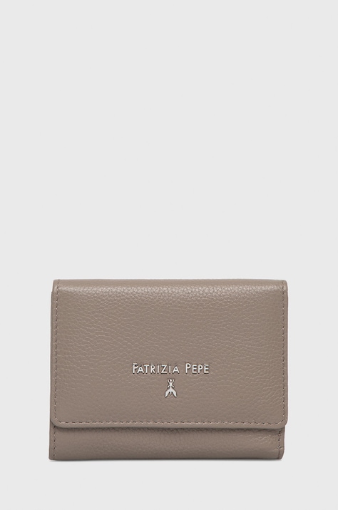Patrizia Pepe bőr pénztárca barna, női, CQ7081 L001