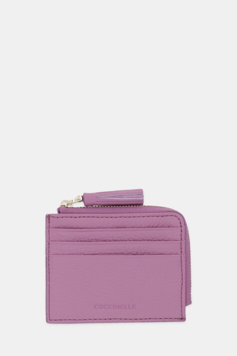 Coccinelle portfel skórzany damski kolor fioletowy E2 MU0 12 89 01