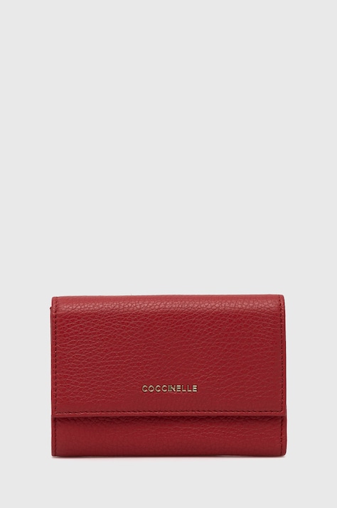 Кожаный кошелек Coccinelle женский цвет бордовый E2 MW5 11 66 01