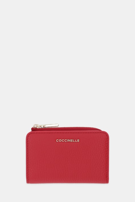 Coccinelle portfel skórzany damski kolor czerwony E2 MW5 17 01 01