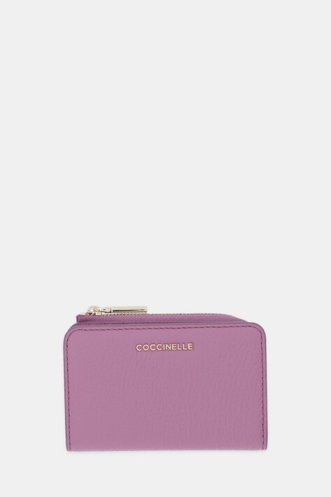 Coccinelle portfel skórzany damski kolor fioletowy E2 MW5 17 01 01