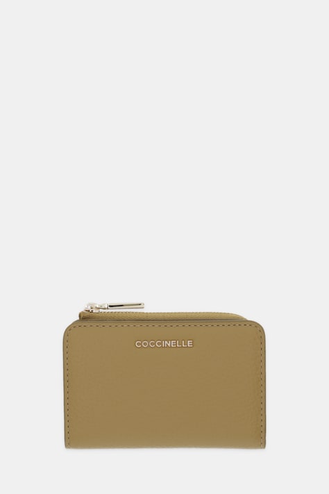 Coccinelle portfel skórzany damski kolor zielony E2 MW5 17 01 01