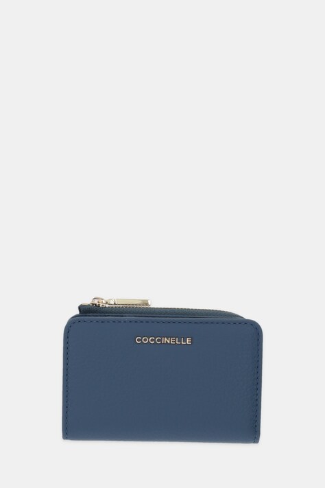 Coccinelle portfel skórzany damski kolor niebieski E2 MW5 17 01 01