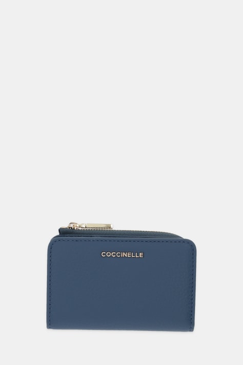 Coccinelle portfel skórzany damski kolor niebieski E2 MW5 17 01 01