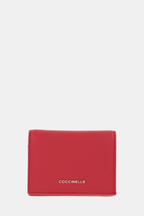 Coccinelle portfel skórzany damski kolor czerwony E2 MW5 17 21 01