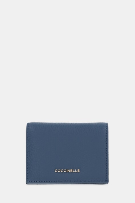 Coccinelle portfel skórzany damski kolor niebieski E2 MW5 17 21 01
