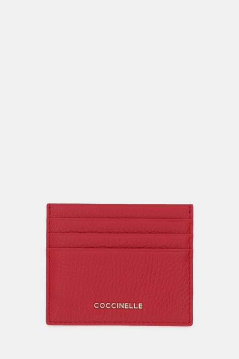 Coccinelle etui na karty skórzane kolor czerwony E2 MW5 12 95 01