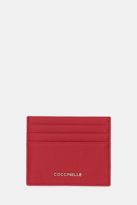 Coccinelle etui na karty skórzane kolor czerwony E2 MW5 12 95 01