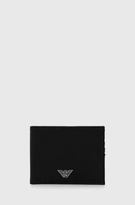 Гаманець Emporio Armani чоловічий колір чорний