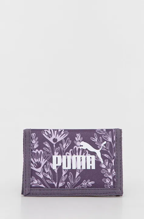 Puma portfel męski kolor fioletowy