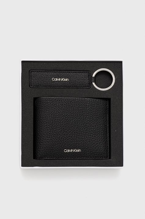 Calvin Klein portofel de piele + breloc