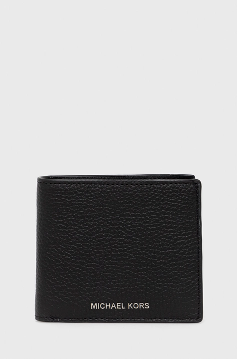 Michael Kors portofel de piele barbati, culoarea negru