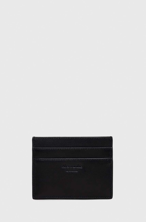 Abercrombie & Fitch carcasa din piele barbati, culoarea negru