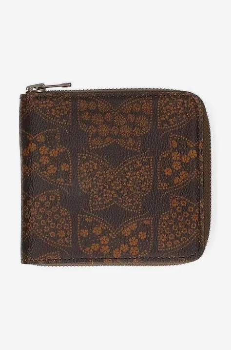 Πορτοφόλι Needles Needles Single Wallet Papillon χρώμα: καφέ