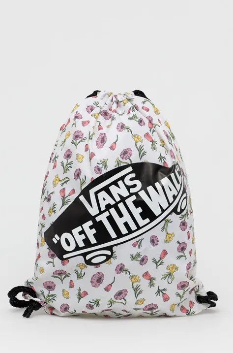 Vans rucsac culoarea alb, cu imprimeu