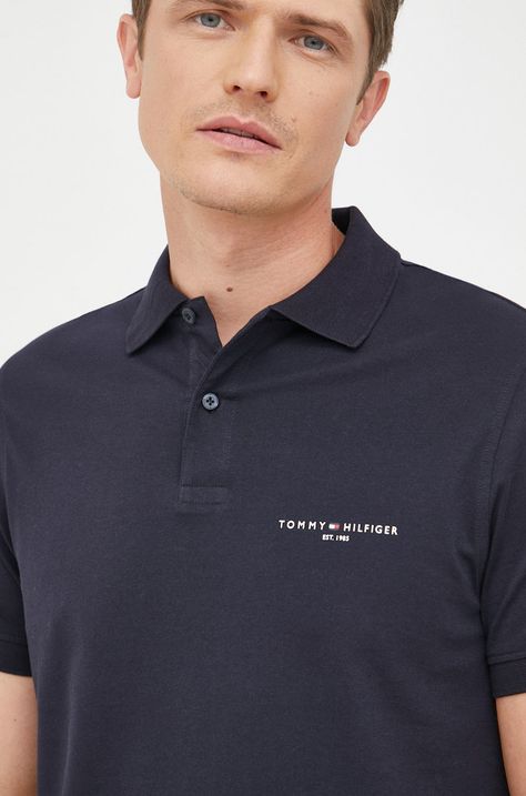 Βαμβακερό μπλουζάκι πόλο Tommy Hilfiger