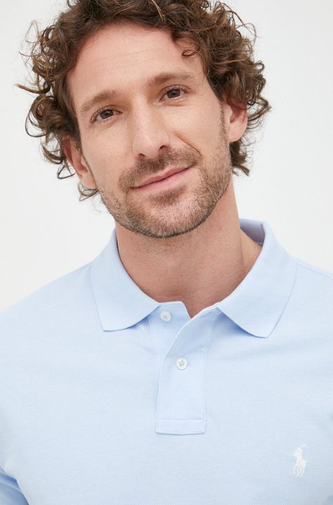 Polo Ralph Lauren polo bawełniane 710795080016 gładki
