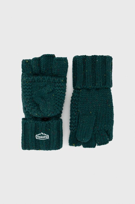 Rukavice z vlněné směsi Superdry