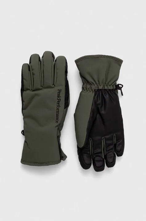 Γάντια σκι Peak Performance Unite χρώμα: πράσινο