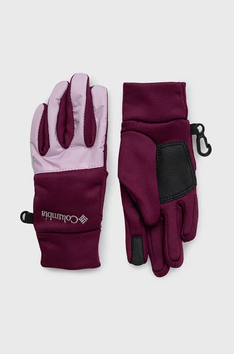Дитячі рукавички Columbia колір фіолетовий