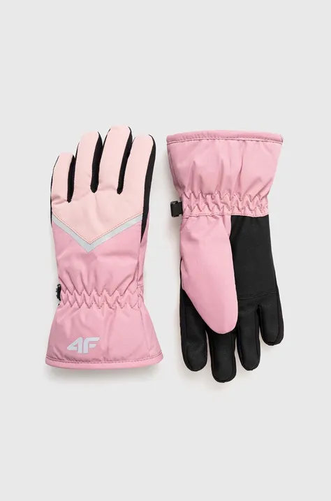 Дитячі рукавички 4F колір рожевий