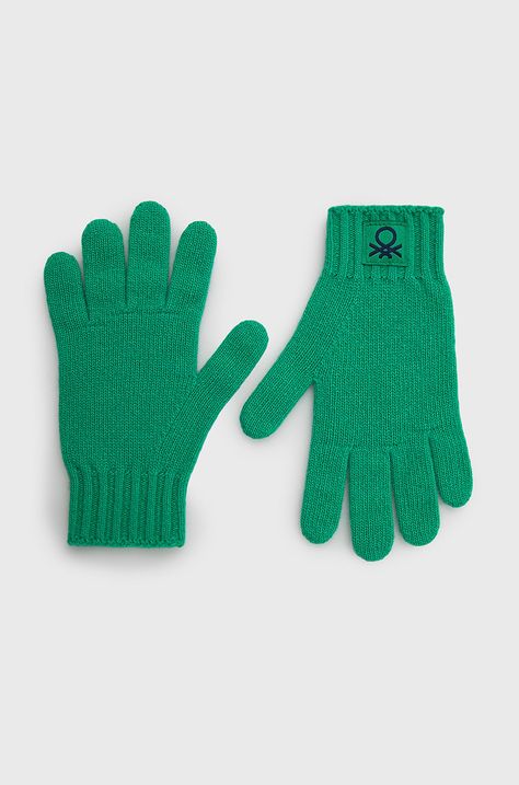 Otroške volnene rokavice United Colors of Benetton