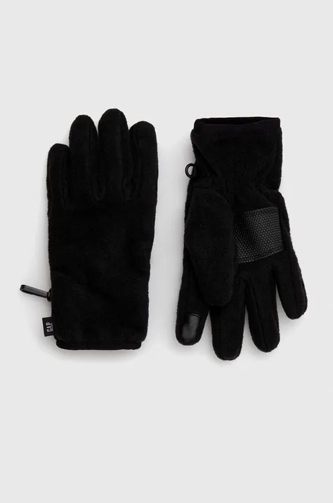 Παιδικά γάντια GAP χρώμα: μαύρο