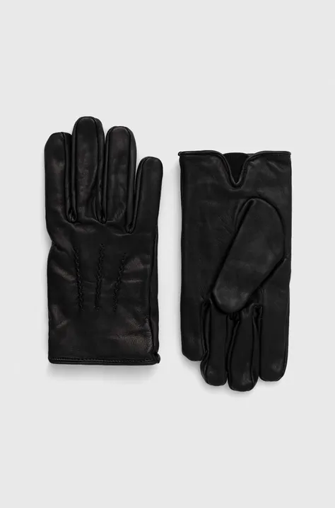 Δερμάτινα γάντια Lindbergh χρώμα: μαύρο