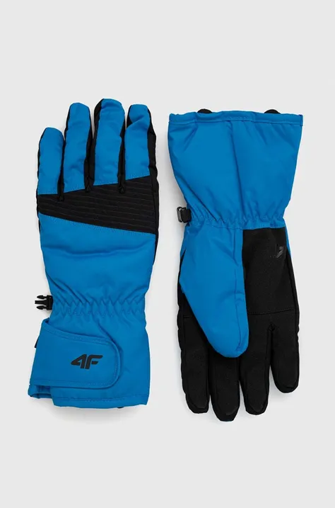 4F rękawice narciarskie kolor niebieski