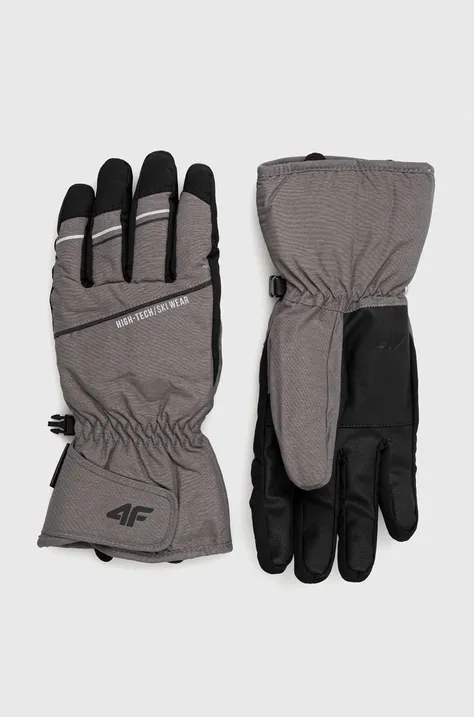 Smučarske rokavice 4F siva barva