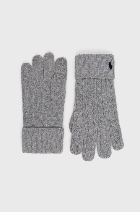 Vlněné rukavice Polo Ralph Lauren