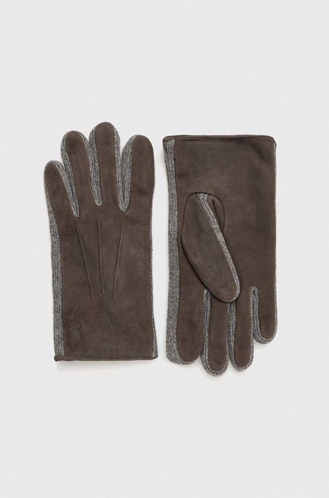 Semišové rukavice Polo Ralph Lauren