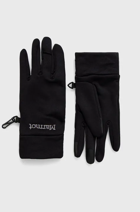 Γάντια Marmot Power Stretch Connect , χρώμα: μαύρο