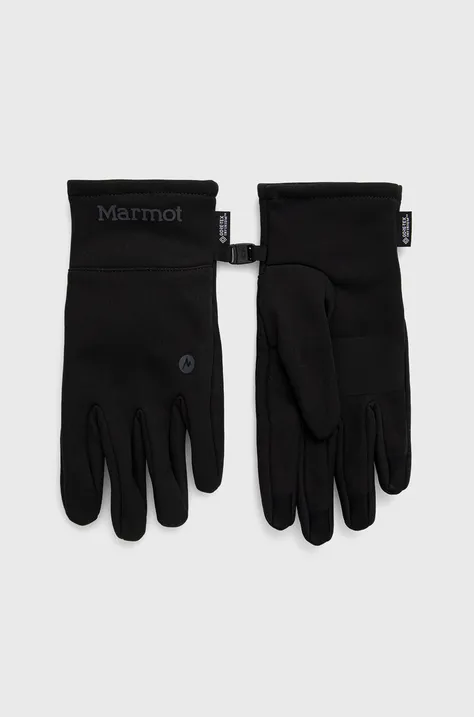 Rukavice Marmot Infinium Windstopper Softshell pánske, čierna farba