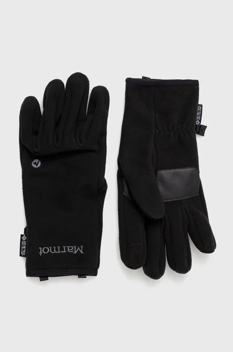 Marmot rękawiczki Infinium Windstopper Fleece męskie kolor czarny