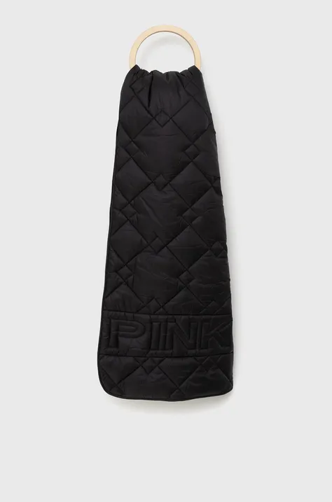 Šál Pinko dámsky, čierna farba, jednofarebný
