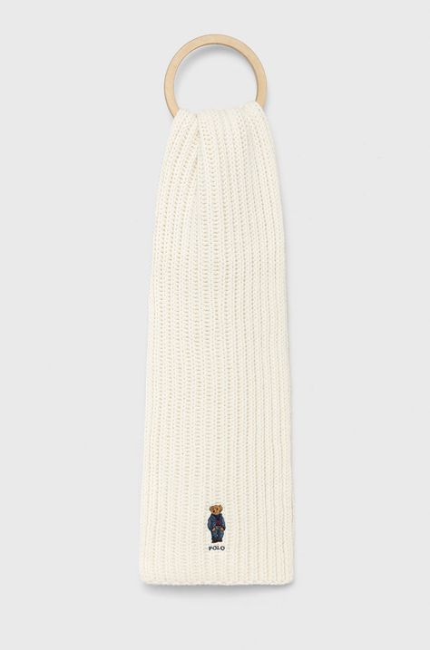 Šátek z vlněné směsi Polo Ralph Lauren
