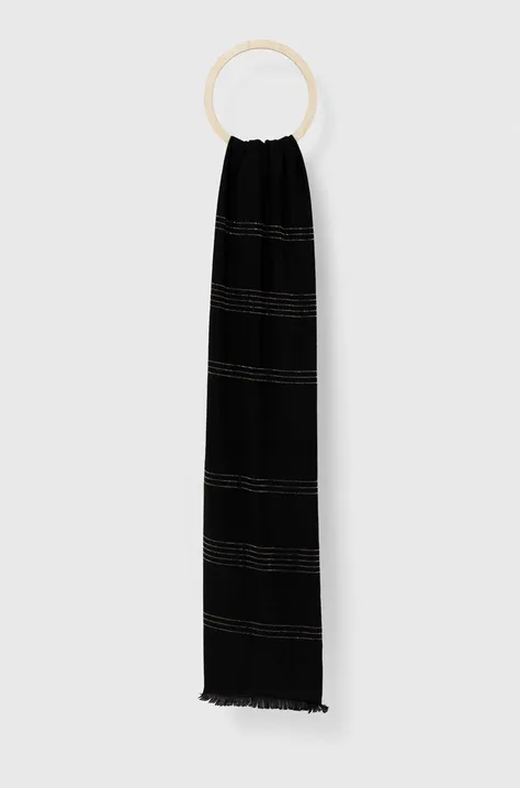 Шарф Morgan жіночий колір чорний візерунок