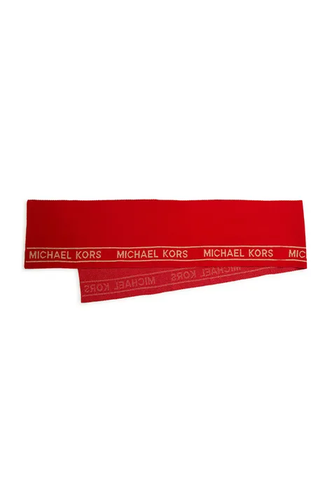 Детский шарф Michael Kors цвет красный с принтом